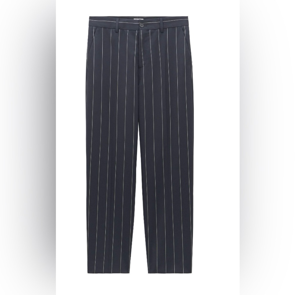 FILIPPA K MATEO PINSTRIPE TROUSERS/COLOR/WHITE PINSTRIPE